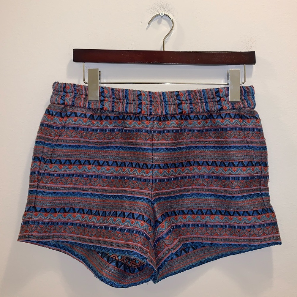 J Crew Red, Blue & Black High Waist shorts size 2 - Picture 2 of 9